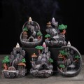 Miniatyrbillede 2 af 8: Tilbageflow Røgelsebrænder Resin Tilbageflow Røgelseholder Zen Dekoration C Onesize C Onesize