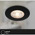 Pikkukuva 5 / 5: 3 kpl Erittäin Ohuet LED Upotettavat Kattovalot, Mattamusta, IP65 Kylpyhuoneen Spottivalot, 90x25mm