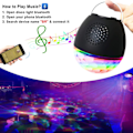 Miniatyrbilde 3 av 5: LED-diskoball, 16 lysformer, musikkontroll, lyseffekter