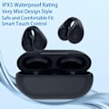 Pikkukuva 3 / 8: Luunjohtuminen Bluetooth 5.0 -kuulokkeet Clip-on Bluetooth -langattomat kuulokkeet kuulokkeet musta black