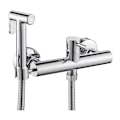 Miniatyrbillede 3 af 5: Badeværelse Skjult Bidet Brusesæt, Varmt og Koldt Håndholdt Sprøjte, Varmt Vand Toilet, Sort