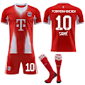 Miniatyrbillede 1 af 2: 2025-2026 Bayern München Hjemme Børne Voksen Fodboldtrøje No.10 SANE 20