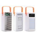 Miniatyrbillede 3 af 5: QC3.0 5V USB 28x18650 Powerbank Case med Digital Display Skærm Lader Batteriholder 22,5W 10W Ladestation Hvid - 2