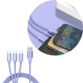 Miniatyrbild 2 av 11: USB 2.0 Typ A hane till Micro USB hane adapter splitterkabel USB till TypeC-omvandlare stödjer höghastighetsladdning 66W null - 2Type C 1 micro