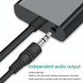 Miniatyrbillede 3 af 5: HDMI til VGA-adapter hdmi vga-adapter hdmi-adapter, 1080P vga til hdmi-konverter Kabelcomputer med 3,5 mm kabel Lydkabel Computerplade