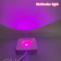 Miniatyrbild 1 av 5: Trä LED-ljusdisplay Bas Kristallglas Resin Art Ornament Multicolor light