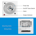 Miniatyrbilde 4 av 5: Timer for elektrisk varmtvannsbereder, 24 timers energisparende timer, 16a/3680w innebygd