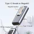 Pikkukuva 3 / 5: Kannettava muuntotyyppi C/DC5.5 Magneettinen PD-sovitinliitin Muunna väri Type-C magsafe2:ksi color Type-C to magsafe2