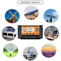 Miniatyrbillede 5 af 11: 2V/24V Auto Parameter Justerbar Dobbelt USB Port Solpanel Batteriopladning 50A