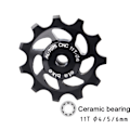 Miniatyrbilde 1 av 5: 11T aluminiumlegering 7075 forseglet lager for Jockey Wheel Bakre remskivehjul for Shimano Sram Bakre derailleur Etc Svart