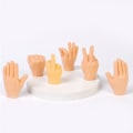 Miniatyrbild 5 av 11: 2 st Mini Hand Fingerdockor för Dockor Fidget Leksak Klämma Mini Dockor för Kindergarten Småbarn Familj Interaktivt Spel Pr null - A