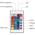 Miniatyrbillede 4 af 5: 24 knapper 2 lamper 2 RGB fjernkontroll Dyklys Svømmebassenglys Undervannslys 24 knapper RGB fjernkontroll