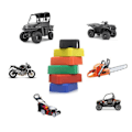 Miniatyrbillede 2 af 9: Lille digital motor tachometer Timetæller Båd scooter Mini timer akkumulator Gul