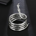 Miniatyrbild 1 av 8: Punk Snake Halsband Choker Justerbart Snake Armband Flexibel W Silver one size Silver one size