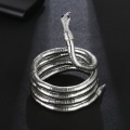 Pikkukuva 1 / 8: Punk Snake Halsband Choker Justerbart Snake Armband Flexibel W Silver one size Silver one size