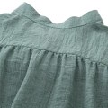 Miniatyrbilde 7 av 8: Kvinner Høst Topper Lin Button Down Løs Casual Karriere Skjorte L Khaki L Khaki L