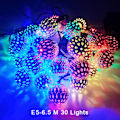 Miniatyrbild 1 av 8: Järn Marockansk LED Solcellsboll Strängljus Romantisk Fairy String E5 one size E5 one size