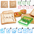 Miniatyrbilde 2 av 5: Barnas lunsj Smørgåstårta Brød Ristet brød Cookies Biscuit ter Form 6PCS