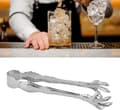 Mini istång, rostfritt stål silver, örnklo-stil, för isbitar och bartending