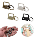 Miniatyrbillede 5 af 11: 40 stk./sæt nøglering hardware sæt perfekt til at skabe nøgleringe håndværk til nøglering nøglering armbånd med split R lys guld