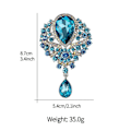 Pikkukuva 2 / 4: Mode Lily Flower Inlagd Strass Legering Cubic Zirconia Hänge Brosch För Kvinnor Av Fester Banketter Bröllop Födelsedagspresenter Strass Kristall Br