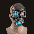 Miniatyrbild 5 av 5: LED-glödande masker Skalleform Ljusmask Dansfester Bar Dansmask PP-masker