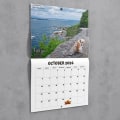 Miniatyrbillede 6 af 8: 2024 e Rolig hund som bajsar på vackra platser Väggkalender Uniq A3 one size A3 one size