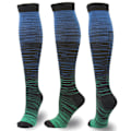 Miniatyrbilde 4 av 8: Strumpa Gradient Kompresjon Blandet Farge Trykk Mid-tube Spor A1 ONESIZE A1 ONESIZE