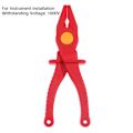 Miniatyrbild 1 av 8: Antimagnetisk plasttång 1000V isolerad Används för instrument Röd one size Red one size