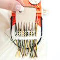 Miniatyrbild 3 av 7: Mini Darting Machine Liten Stickmaskin Lätt att bära Liten Väv Hushållsstickmaskiner för att göra jeans null - Passar tre