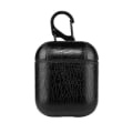 Miniatyrbild 1 av 7: Lämplig för Airpods2 Läder PU-hörlursskal Bluetooth hörlurar Förvaringsbox AirPods Case Läder (2-pack, svart, brunt)