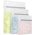 Miniatyrbilde 1 av 4: 3 stk. holdbare mesh vaskeposer til delikate stoffer (1 stor 16 x 20 tommer, 1 medium 12 x 16 tommer, 1 liten 9 x 12 tommer)