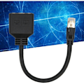 Pikkukuva 4 / 5: RJ45 Jakaja-adapteri, 1-2 Portin RJ45 Verkko Ethernet-adapteri Jakaja, CAT8 Verkkokaapelin Jakaja-adapteri Kotiin ja Toimistoon