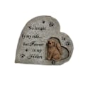 Miniatyrbillede 4 af 5: Husdyrsgravsten til hund Harts Hundmindesmærke Hjerteformet P