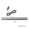 Miniatyrbilde 2 av 11: for Wii Sensor Bar Kablet Mottaker IR Signal Ray USB Plugg Fjernkontroll Erstatning Bevegelsessensor Bar Sølvgrå