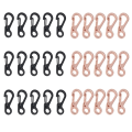 Miniatyrbild 1 av 5: Minilegering Karbinhake Klämma Tiny Spring Snap Hook Karbinhakar Zinklegering Mini Paracord Krok Nyckelring Klaps EDC för nyckelring 30PCS