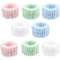 Miniatyrbilde 1 av 5: CDQ 4 par ansiktsvaskearmbånd absorberende armbånd spa-stripe for kvinner jenter