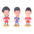 Miniatyrbilde 7 av 7: Fotballstjernefigur Mini Fotballspiller Bil Ornament Collectio 17 17 17 17