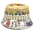 Miniatyrbillede 3 af 6: Anime One Piece Tryk Mode Fiskerhat Voksen Udendørs Me Khaki OneSize Khaki OneSize