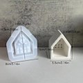 Miniatyrbilde 4 av 7: 3D hus silikonform, dekorativ husform for lysestaker og håndverk, ideell for gips, harpiks, betong og leireprosjekter