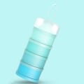 Miniatyrbilde 1 av 5: 5-lags Container Style Bärbar Baby Formula Mjölkförvaring Ess Blå