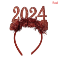 Miniatyrbilde 1 av 8: 2024 Gott Nytt År Pannband Glitter Star Paljett Hårbåge del Red one size Red one size