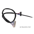 Pikkukuva 1 / 5: Musta johdot LVDS-kaapeli sopii LCD-näytölle, jossa on 2-kanavainen LVDS-liitäntä 620mm
