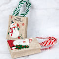 Miniatyrbillede 6 af 8: Snögubbe Gavepose Rådyr Juledekoration Håndpakket Jul Ha B one size B one size