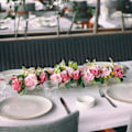 Miniatyrbillede 3 af 5: Klar akryl blomstervase rektangulær til spisebord bryllup 22 huller