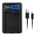 Miniatyrbillede 1 af 11: EN-EL15 LCD Single Batterilader til Nikon D500 D600 D610 D7000 D7100 D7200 D800E D810A Kamera Dock