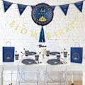 Pikkukuva 2 / 5: Eid Mubarak -set Ramadan festtillbehör Engångspapperstallrik Halmpåse null - 8