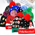 Miniatyrbilde 4 av 7: Kreativ blinkende LED-lys julelue Snømann Vinter varm C A14 one size A14 one size