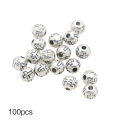 Pikkukuva 3 / 8: Ristikuvioiset pyöreät helmet 5 mm, käsittelemättömät, 100 kpl/setti, katoliset kristilliset helmet koristeluun