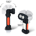 Pikkukuva 3 / 4: 14+2 LED-retkeilyvalaisin, handsfree-työvalaisin koukulla ja magneettijalustalla, taskulamppu autoon, autotalliin, hätätilanteisiin, korjaamoon 7284